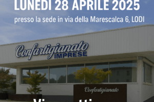 CONVOCATA PER LUNEDI’ 28 APRILE L’ASSEMBLEA GENERALE DI CONFARTIGIANATO